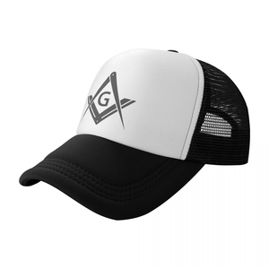 Gorra Trucker Mayorista Master Mason Blue Lodge con Frente Blanco y Malla Trasera Amarilla Ajustable con Cierre Snapback - Product Image 3