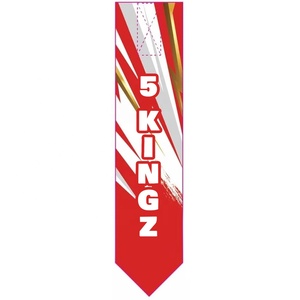 Etiquetas de la Liga de Rugby 5Kingz Sports, Rojo, Blanco y Dorado, Duraderas, Ligeras y Ecológicas, Equipamiento Deportivo para Equipos - Product Image 4