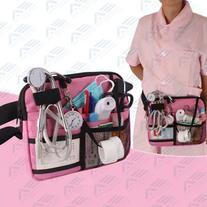 กระเป๋าคาดเอวสำหรับแพทย์กระเป๋าพยาบาลใส่อุปกรณ์และเครื่องมือสำหรับนักเรียนกระเป๋าคุณแม่การพยาบาลกระเป๋าจัดระเบียบทางการแพทย์กระเป๋าพยาบาลทำงานโลโก้ - Product Image 3