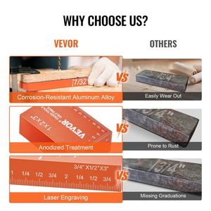 Set di 16 Blocchi di Misurazione di Precisione per Falegnameria con Marcature Laser Chiare, Blocchi di Impostazione e Strumento per lo Stoccaggio - Product Image 3