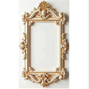 กรอบกระจกไม้แกะสลักลายใหม่ล่าสุด สำหรับแขวนผนัง พร้อมการตกแต่งที่สมบูรณ์แบบและขนาดมาตรฐาน - Product Image 1