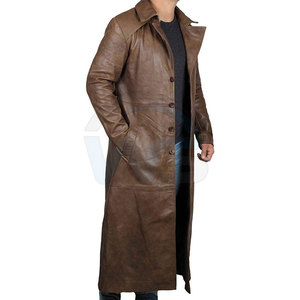 Manteau long élégant pour homme avec doublure intérieure douce, fermeture à boutons en tissu doux et coupe confortable - Product Image 5