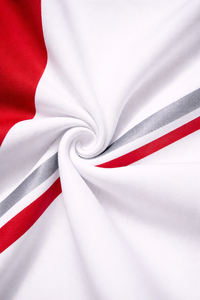 Conjunto Deportivo Blanco y Rojo para Hombre - Conjunto de Sudadera con Capucha y Pantalones Deportivos con Logotipo Personalizado |   Ropa Deportiva Ajustada de Estilo Urbano - Product Image 5