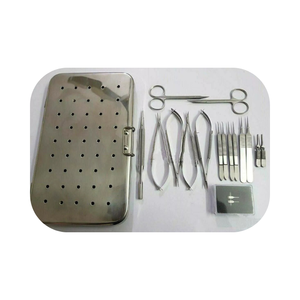 Ensemble d'instruments de micro-chirurgie manuels approuvés CE, source d'alimentation manuelle, instruments micro-chirurgicaux - Product Image 1