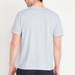 Clush Industries 100% Cotton <b>White</b> Solid O-Neck Short Sleeve Regular Fit Men's T-Shirt 180GSM High Quality Customized Printed - Product Image 4
