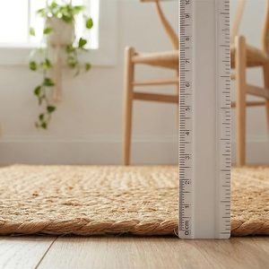 Tapis tressé en jute tissé à la main en gros, taille personnalisée, réversible, antidérapant, pour salon, cuisine, intérieur, extérieur, OEM, ODM - Product Image 5