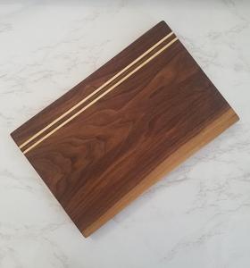 Planche à découper rectangulaire en noyer de qualité supérieure - Non toxique, facile à nettoyer, passe au lave-vaisselle, épaisseur de 1,3 cm - Product Image 2