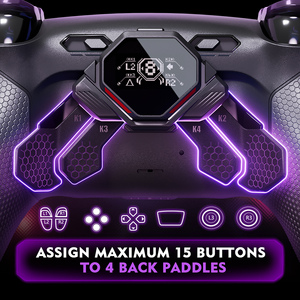 <span class=keywords><strong>Extremerate</strong></span> Spark back paddles Kit with OLED Display & Click Trigger Stop & ERGONOMIC Grips สำหรับตัวควบคุม PS5 BDM-010/020 - Product Image 3