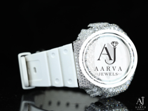 Montre à cadran blanc, analogique, quartz, verre saphir, boîtier en acier inoxydable, bracelet en silicone 20 mm, fermoir déployant, tendance - Product Image 3
