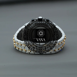 นาฬิกาข้อมือผู้ชาย VANA JEWELS หรูหรา ระบบจักรกล ตัวเรือนสแตนเลสทรงกลม หน้าปัดอนาล็อก กระจกแซฟไฟร์ 42 มม. สายแบบพับได้ - Product Image 4