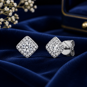 IGI Certified Womens Yellow Gold Diamond <b>Stud</b> Round Cut Classic Wedding Jewelry IGl Certified 10K,14K,18K gold 925 or 935 <b>Silver</b> - Product Image 2