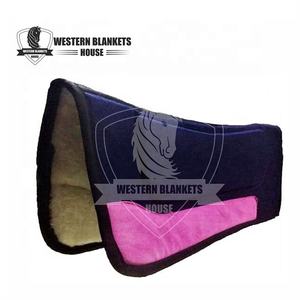 Haute qualité sur mesure 32x32 Sports de plein air équestre laine occidentale en peau de mouton polaire tapis de selle polycoton robuste - Product Image 6