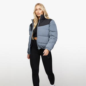 Ladies Short <b>Puffer</b> <b>Jacket</b> Boxy fit <b>Women's</b> <b>Cropped</b> Padded Coat Daily outerwear Wholesale Outerwear Manufacturer <b>Women</b> Clothing - Product Image 1