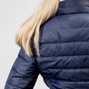 Winter Custom cropped sleeveless light zip up matelassé doudoune equestrial vest for women with add your brand logo - Product Image 2