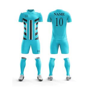 2024 recién llegado, conjunto de pantalones cortos de camiseta de fútbol profesional, diseño de sublimación personalizado, uniformes de fútbol para niños con estampado de logotipo - Product Image 1