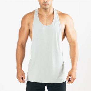 Custom Breathable Basic Plus Size Cut Off <b>Singlet</b> <b>Running</b> Muscle Athletic Workout Sport Fitness Gym Men's Tank Tops - Product Image 1