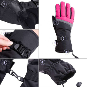 Gants de ski personnalisés imprimés par sublimation, vente en gros, gants de sport d'hiver, gants de ski techniques personnalisés de haute qualité, équipement de plein air - Product Image 5