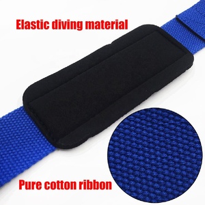 Neoprene Material Professional Grade Figure Eight Weight Power Lifting <b>Straps</b> Hook Loop Closure Palm Guard Effective Training - Product Image 3