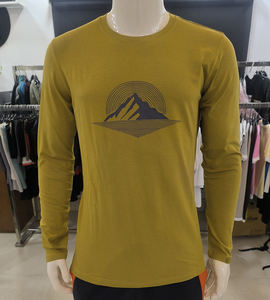 Camiseta de Manga Larga para Hombre, Tejida, 100% Algodón, 220 GSM, Cuello Redondo, Acabado Peach, Transpirable, Proveedor BD, Calidad Premium, Venta al Por Mayor - Product Image 5