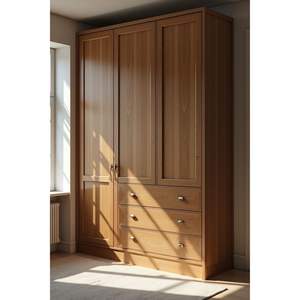 Armoire intérieure sur mesure en teck, fabrication indonésienne, meubles en bois massif - Product Image 1