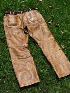 Pantalon baggy à jambes larges détachable en polyester/coton noir pour homme, design zippé, grande taille, logo personnalisé, pantalon d'hiver pour moto et motard - Product Image 6