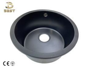 Việt Nam-thực hiện màu đen Bát đôi undermount thiết kế hiện đại bồn rửa nhà bếp phong cách kép Granite <span class=keywords><strong>Composite</strong></span> với drainer và vòi nước - Product Image 6