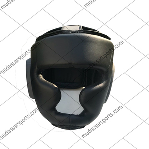 หมวกกันน็อคป้องกันศีรษะทำจากหนังที่ดีที่สุดอุปกรณ์ป้องกันศีรษะสำหรับฝึกมวย - Product Image 5