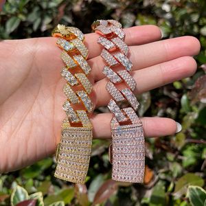 กำไลข้อมือเพชรทรงบาแกตต์แบบคิวบันลิงค์ หรูหรา สไตล์แร็ปเปอร์ ฮิปฮอป สำหรับผู้ชาย - Product Image 6