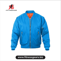 Chaqueta Bomber de Invierno para Hombre, con Cuello Alto, Logotipo Frontal, Resistente al Viento, Transpirable y Ecológica