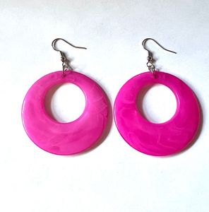 Pendientes de Clip Clásicos de Resina para Mujer H a CRAFT, Diseño Personalizado para Fiestas - Product Image 1