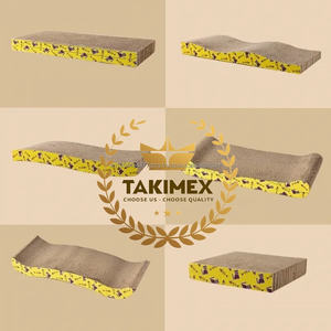 Papier ondulé robuste et durable respectueux de l'environnement vietnamien Pet Wave Shape Small Size Pad Cat Scratcher Carton - Product Image 6