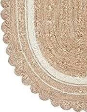 Tapis et carpettes modernes tressés en jute et coton, fabriqués à la machine, écologiques, antidérapants, de forme ovale, pour la décoration de grands salons - Product Image 2