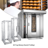 Équipement de boulangerie Four rotatif commercial à 16 plateaux Four à convection à air chaud pour la cuisson