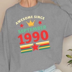 IMPRESIONANTE DESDE SEPTIEMBRE 1990 sudaderas de mujer - Product Image 1