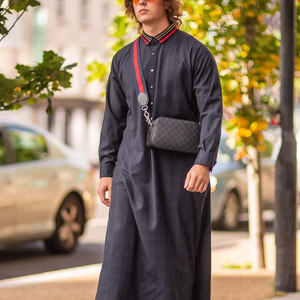 Men Juba Long Muslim Robe Traditional <b>Islamic</b> Wear Comfortable Breathable Fabric Modest Loose Fit <b>Clothing</b> - Product Image 6