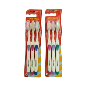 Cepillo de dientes de cerdas suaves para adultos, paquete familiar con logotipo personalizado OEM - Product Image 2