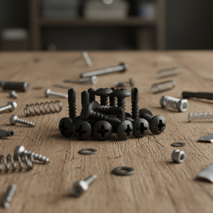 แหวนรองหัวเหล็กคาร์บอนเคลือบดำ PDC 11 แบบเจาะปลาย ฟิลลิปส์ไดรฟ์ ขนาดนิ้ว เกรด 4.8 6.8 เกลียวมาตรฐาน DIN/ISO - Product Image 1