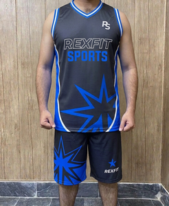 Uniformes de Baloncesto Reversibles Rexfit para Hombre y Niños, Diseño en Blanco al por Mayor, Personalización con Logotipo Rexfit - Product Image 5