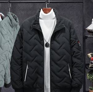 เสื้อแจ็คเก็ตพัฟเฟอร์ผ้าลูกฟูกสำหรับฤดูหนาว แบบยูนิเซ็กส์ เด็กชาย เด็กหญิง ผู้ชาย กันน้ำ ซิปด้านหน้า ลายทาง/สีพื้น หนา - Product Image 1