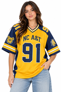 Camisetas de Fútbol Americano Personalizadas, Uniformes de Equipo con Impresión por Transferencia de Calor, 100% Poliéster, Estilo Universitario Unisex, OEM - Product Image 3