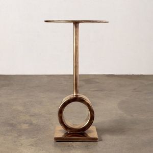 Modern <b>Gold</b> Finished Metal <b>Side</b> <b>Table</b> Decorative End Stand Combining Contemporary Style And Practical Functionality For Interior - Product Image 5