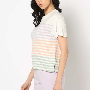 T-shirts courts légers et écologiques pour femmes, en toile respirante, style décontracté avec impression numérique tendance (conception OEM) - Product Image 6