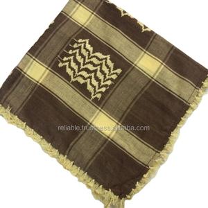 ผ้าพันคอฤดูหนาวสไตล์อาหรับ yashmagh/วัสดุ SHEMAGH-POLYESTER นุ่มและสีปรับแต่งได้ - Product Image 5