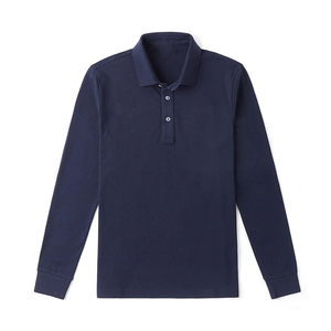 เสื้อโปโลถักไหมพรมสีพื้นเรียบง่าย สไตล์พื้นฐาน กระดุมติด ผ้าฝ้าย 100% แขนสั้น เสื้อสเวตเตอร์ผู้ชาย - Product Image 5