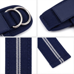 Sangles de levage à double anneau métallique avec fermeture Velcro, logo personnalisé, support de poignet léger, sangles résistantes à l'usure - Product Image 5
