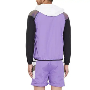 Conjunto Deportivo de Invierno para Hombre, Chaqueta Cortavientos de Nailon Personalizada, Sudadera con Cremallera y Pantalones Cortos, Diseño 2 en 1 Impermeable y Ecológico - Product Image 3