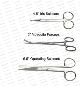 Anatomy Dissection <b>Kit</b> Surgical Scalpel Handle with 11 Blades Lab Dissecting Tools Set for Veterinary use by Vaslcare - Product Image 3