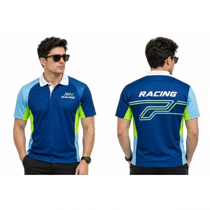 Fabricante de Camisetas Polo Personalizadas para Carreras, Logotipo Bordado, Diseño de Cuello Premium para Equipos y Patrocinadores de Deportes de Motor - Product Image 2