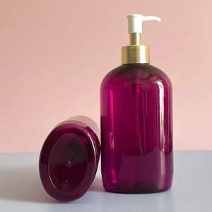 Botella Cosmética PET Morada de 500 ml con Tapa de Bomba de PP para Champú, Acondicionador, Gel de Ducha, Loción, Envase de Color Personalizado - Product Image 4