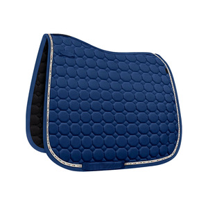 แผ่นรองอานม้าแบบอังกฤษ ผ้าคอตตอนดริลล์ ด้านในบุด้วยโพลีฟิลล์ ผลิตภัณฑ์สำหรับขี่ม้า แผ่นรองอานสำหรับแข่งม้า - Product Image 6